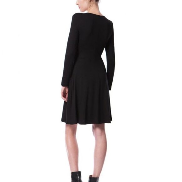 Seraphine Maternity / Nursing Dress - Black Long Sleeve - Picture 8 of 8